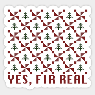 Ugly Christmas Sweater Tree Funny Pun Sticker